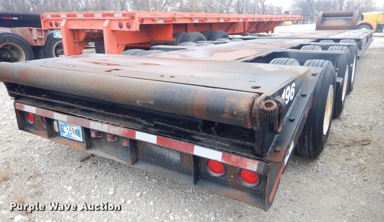 image for item ER9255 1974 Birmingham 1240FLATZA drop deck equipment trailer
