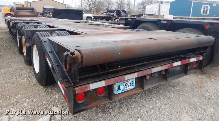 image for item ER9255 1974 Birmingham 1240FLATZA drop deck equipment trailer