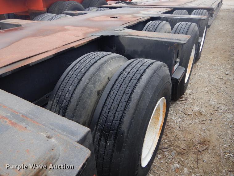 image for item ER9255 1974 Birmingham 1240FLATZA drop deck equipment trailer