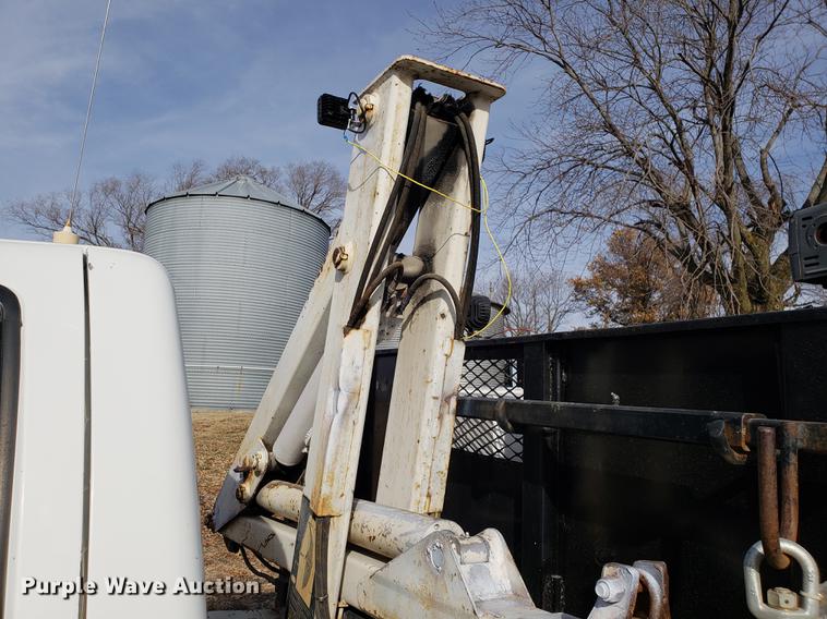 image for item AV9428 1997 Chevrolet 3500 flatbed pickup truck with crane