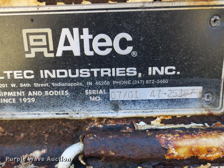 image for item DB8947 Altec PHHT-107B digger derrick bed