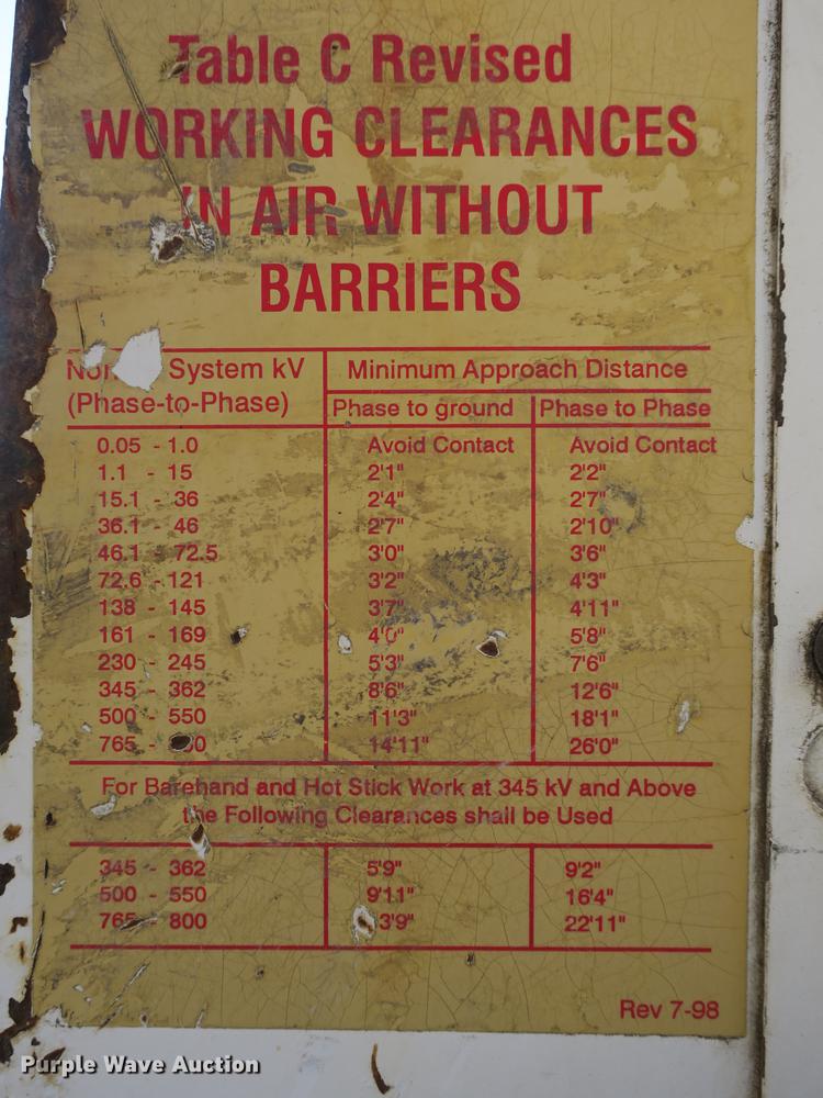 image for item DB8947 Altec PHHT-107B digger derrick bed