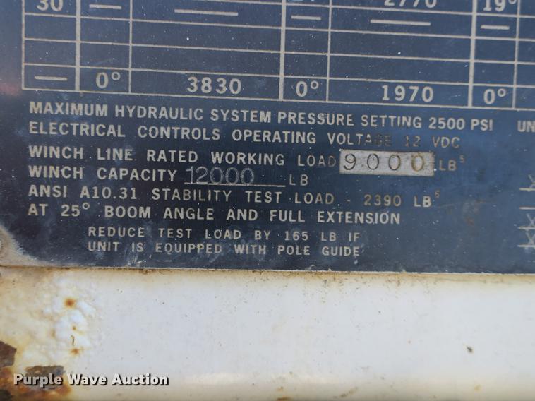 image for item DB8947 Altec PHHT-107B digger derrick bed