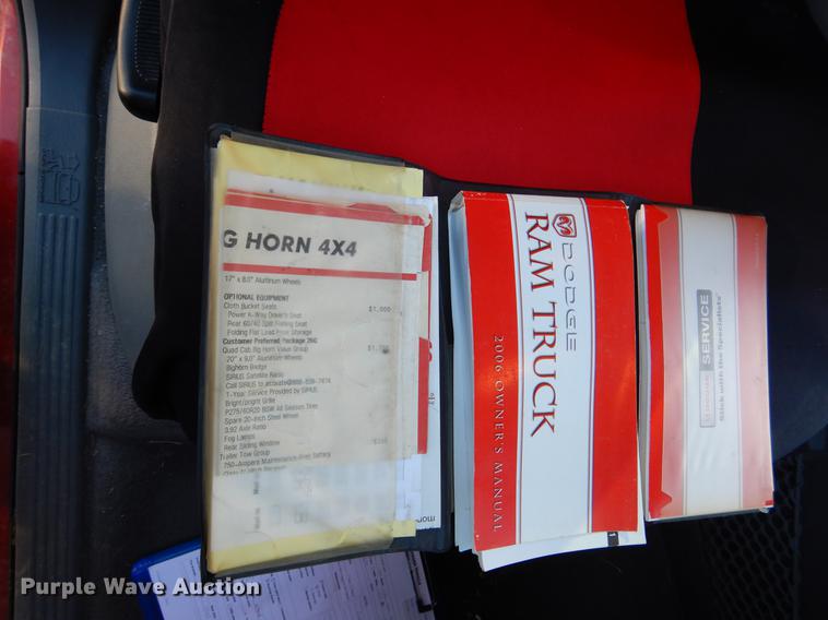 image for item DB9352 2006 Dodge Ram 1500 Quad Cab pickup truck