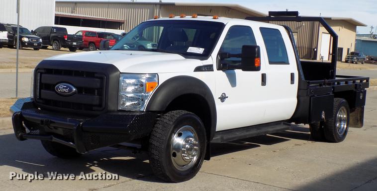 image for item DD3531 2011 Ford F450 Super Duty Crew Cab flatbed truck