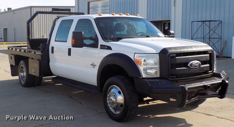 image for item DD3531 2011 Ford F450 Super Duty Crew Cab flatbed truck