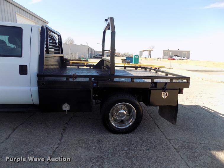 image for item DD3531 2011 Ford F450 Super Duty Crew Cab flatbed truck
