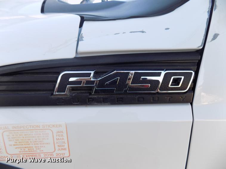 image for item DD3531 2011 Ford F450 Super Duty Crew Cab flatbed truck