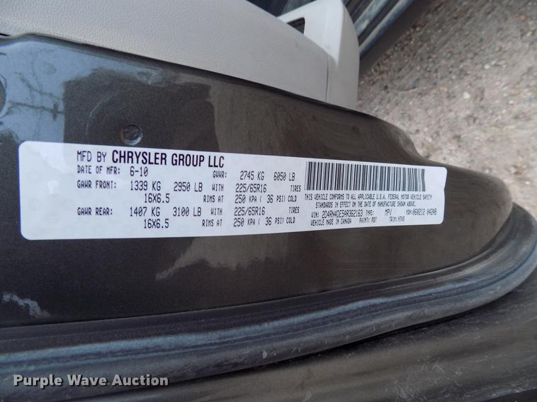 image for item DD3539 2010 Dodge Grand Caravan van