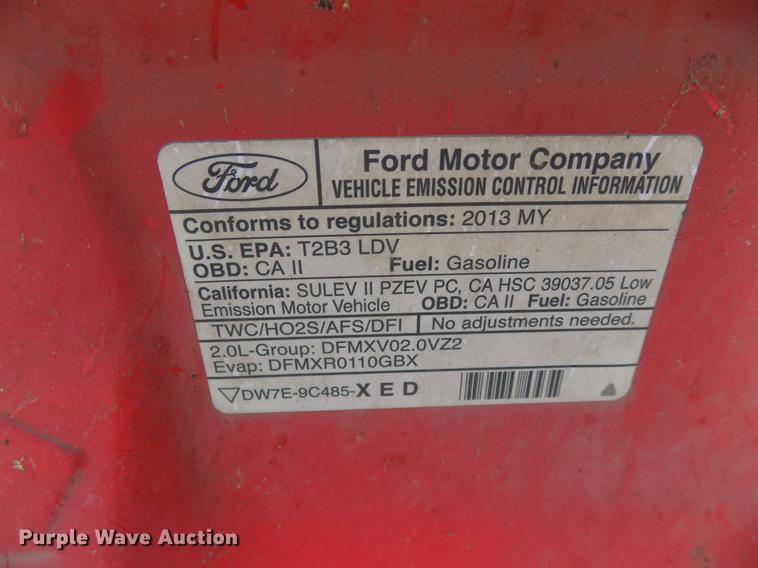image for item DD3541 2013 Ford Focus