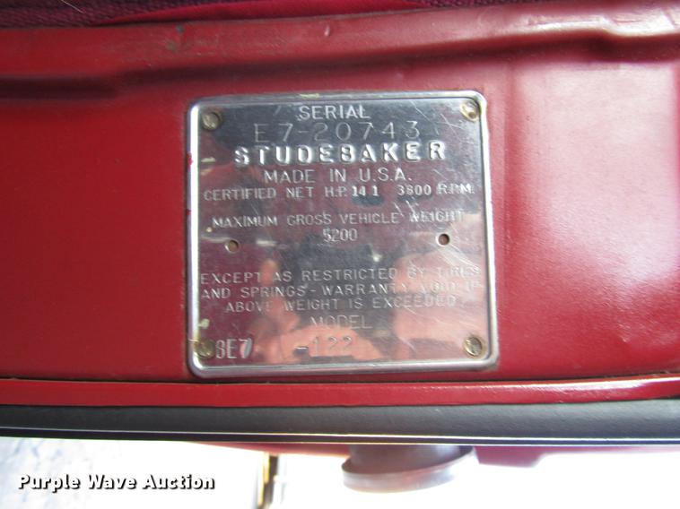 image for item DD3878 1964 Studebaker pickup truck