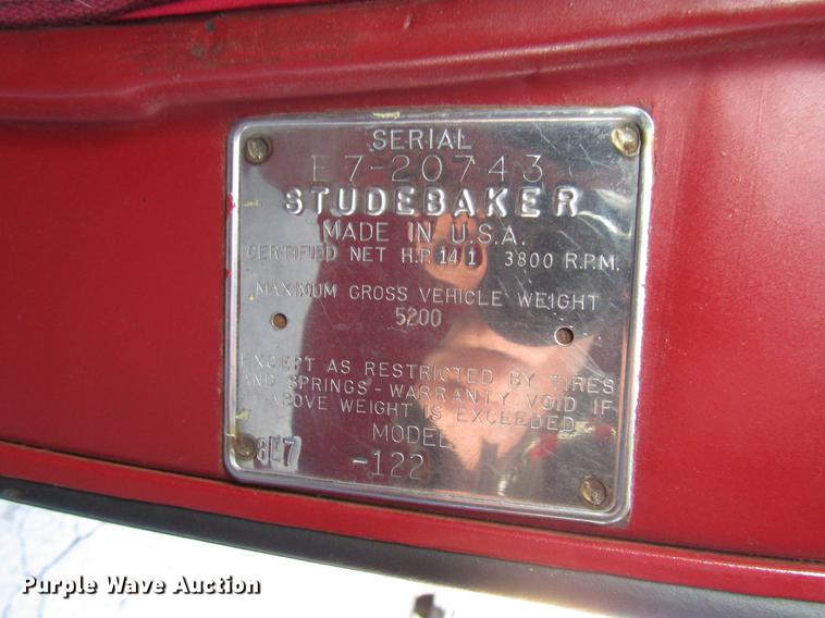 image for item DD3878 1964 Studebaker pickup truck