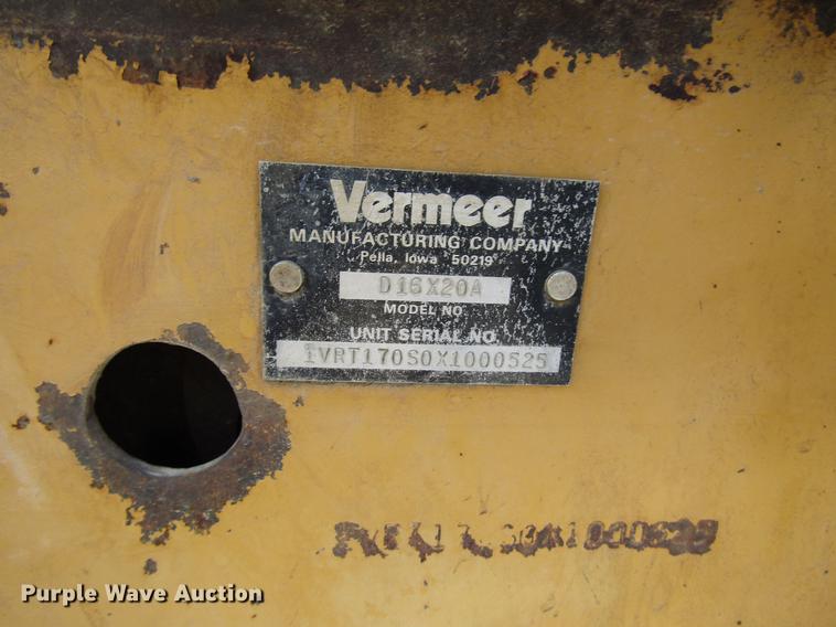 image for item DD3914 1999 Vermeer D16X20A Navigator directional boring unit