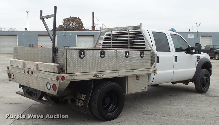 image for item DE4999 2008 Ford F450 Super Duty XL Crew Cab flatbed truck