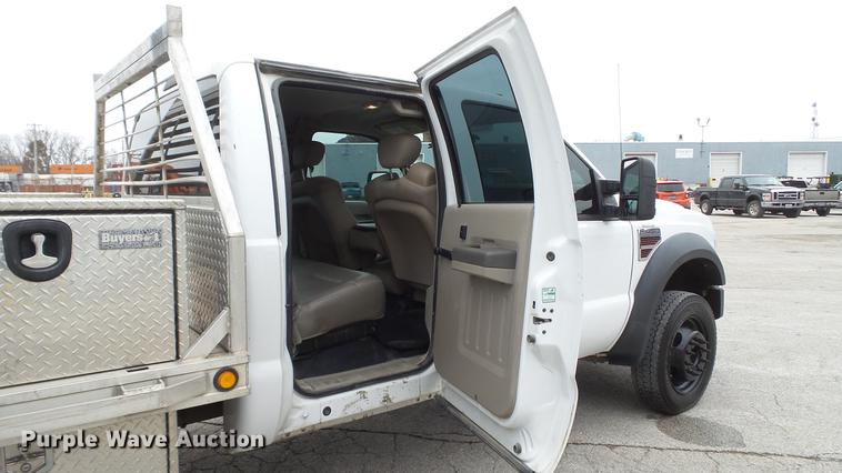 image for item DE4999 2008 Ford F450 Super Duty XL Crew Cab flatbed truck