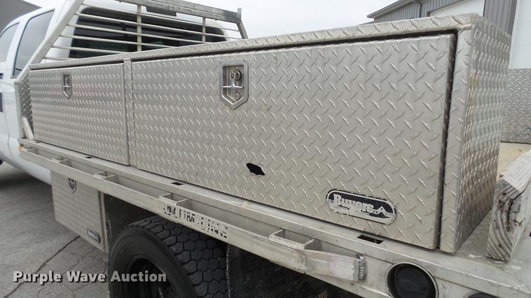 image for item DE4999 2008 Ford F450 Super Duty XL Crew Cab flatbed truck