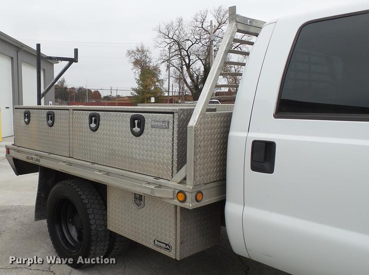 image for item DE4999 2008 Ford F450 Super Duty XL Crew Cab flatbed truck