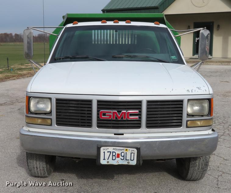 image for item DE5034 1990 GMC Sierra 3500 dump bed pickup truck