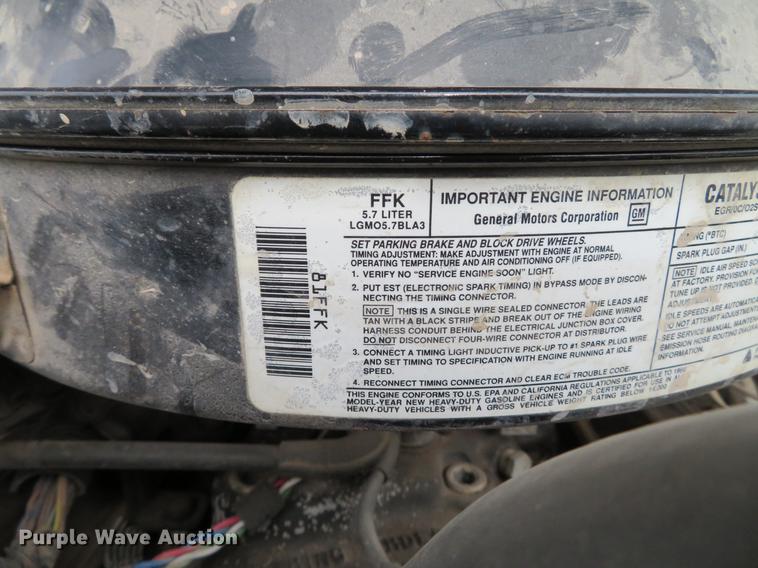 image for item DE5034 1990 GMC Sierra 3500 dump bed pickup truck