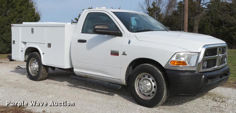 image for item DE5037 2010 Dodge Ram 2500HD utility bed pickup truck