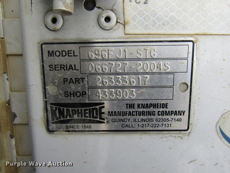 image for item DE5938 2004 Ford F250 Super Duty SuperCab utility bed pickup truck