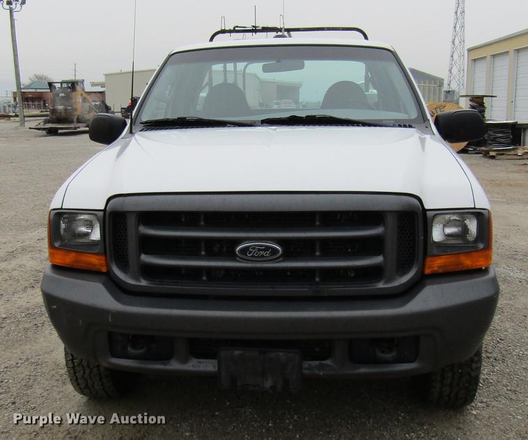 image for item DE5959 1999 Ford F350 Super Duty XL SuperCab utility bed pickup truck