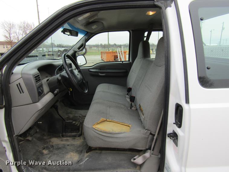 image for item DE5959 1999 Ford F350 Super Duty XL SuperCab utility bed pickup truck