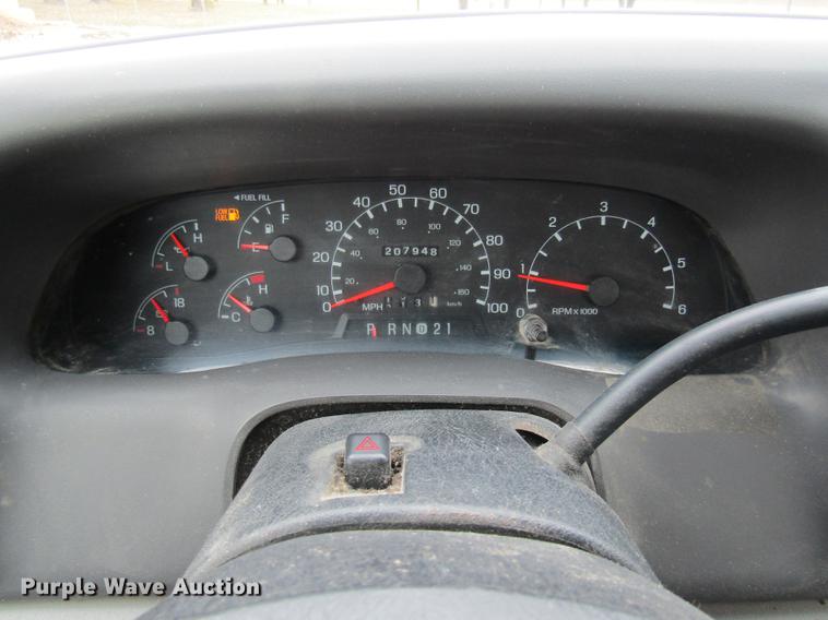 image for item DE5959 1999 Ford F350 Super Duty XL SuperCab utility bed pickup truck