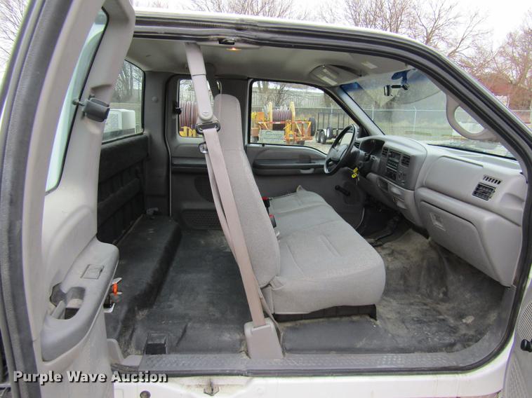 image for item DE5959 1999 Ford F350 Super Duty XL SuperCab utility bed pickup truck