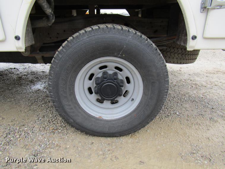 image for item DE5959 1999 Ford F350 Super Duty XL SuperCab utility bed pickup truck