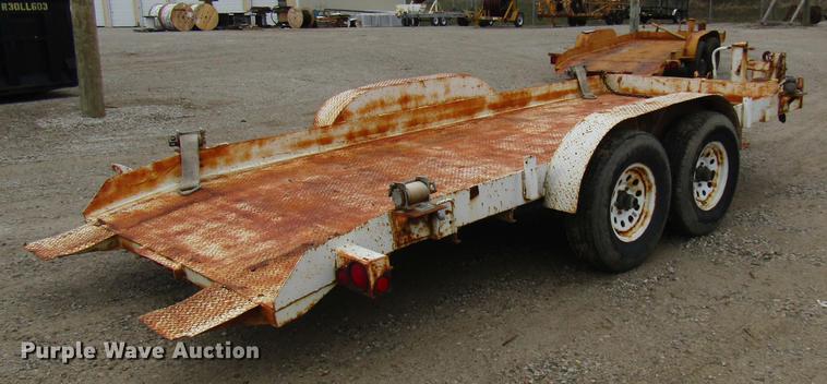 image for item DE5960 1990 Butler LT1016 tilt deck equipment trailer