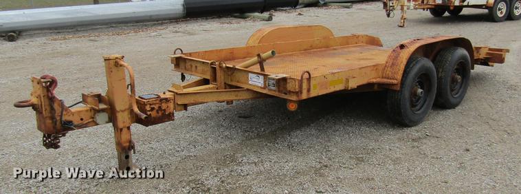 image for item DE5961 1990 Butler tilt deck equipment trailer