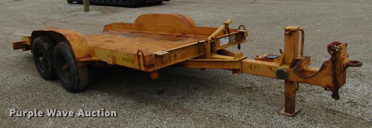 image for item DE5961 1990 Butler tilt deck equipment trailer