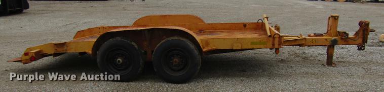 image for item DE5961 1990 Butler tilt deck equipment trailer
