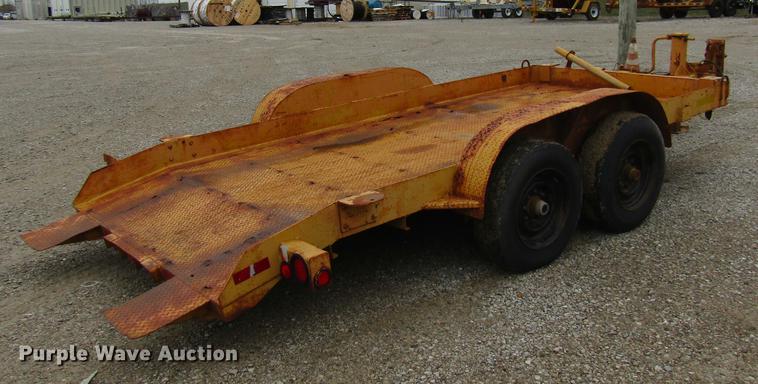 image for item DE5961 1990 Butler tilt deck equipment trailer