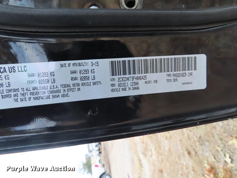 image for item DF1292 2015 Dodge Charger Police