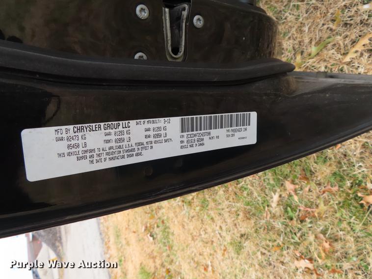 image for item DF1298 2012 Dodge Charger Police