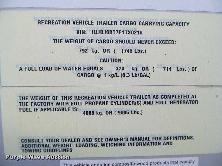 image for item DF2852 2015 Jayco Jayflight camper