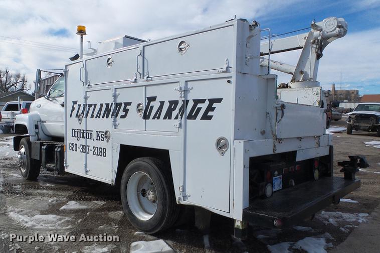 image for item DF2862 1994 Chevrolet Kodiak C6500 service truck with crane