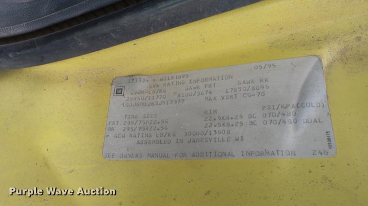 image for item DG2856 1995 GMC TopKick C6500 box truck