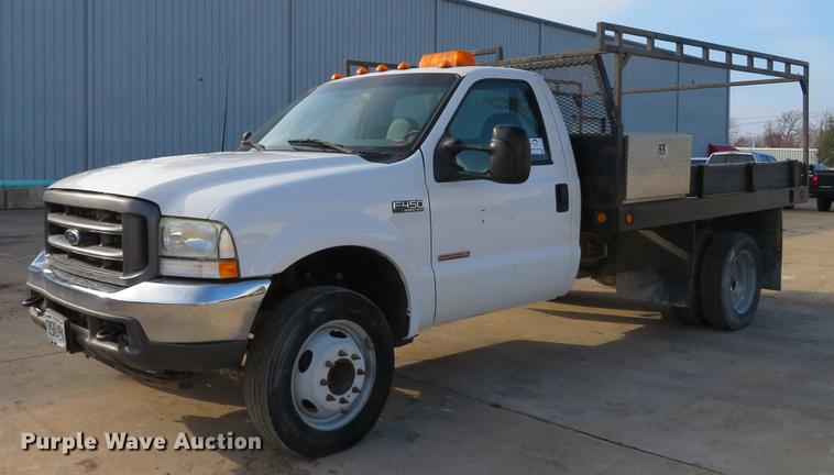 image for item DG3754 2003 Ford F450 Super Duty XL flatbed truck
