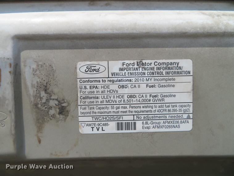 image for item DG3766 2010 Ford E350 Super Duty cab and chassis