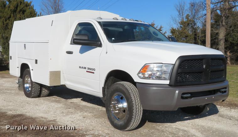 image for item DG3769 2013 Dodge Ram 3500HD utility bed pickup truck