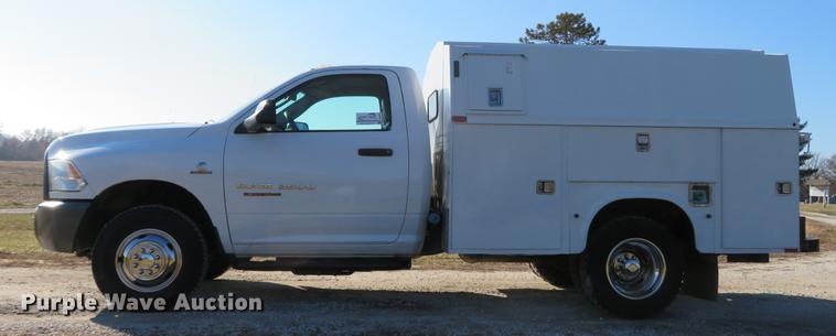 image for item DG3769 2013 Dodge Ram 3500HD utility bed pickup truck