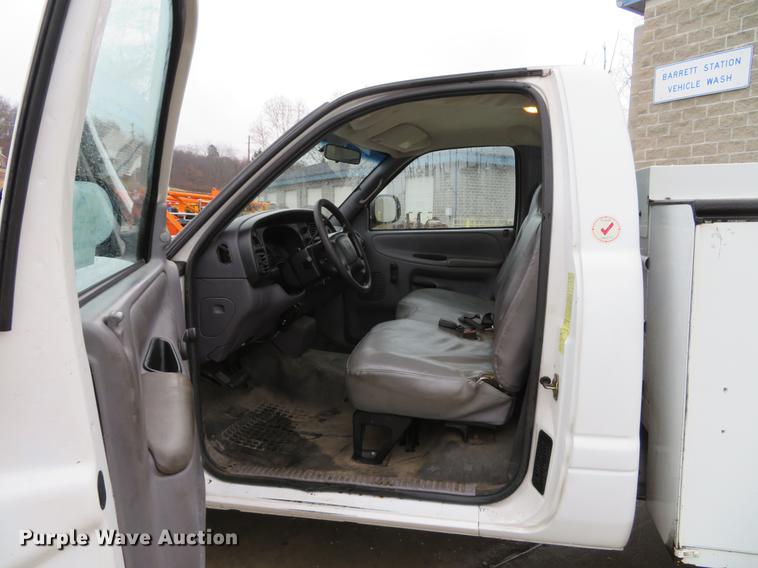 image for item DG3787 2001 Dodge Ram 2500 utility bed pickup truck