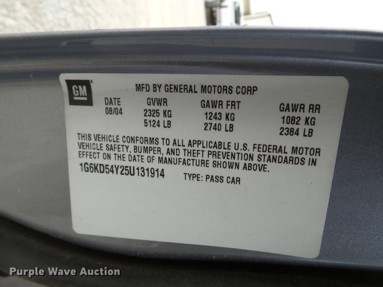 image for item DX9743 2005 Cadillac DeVille