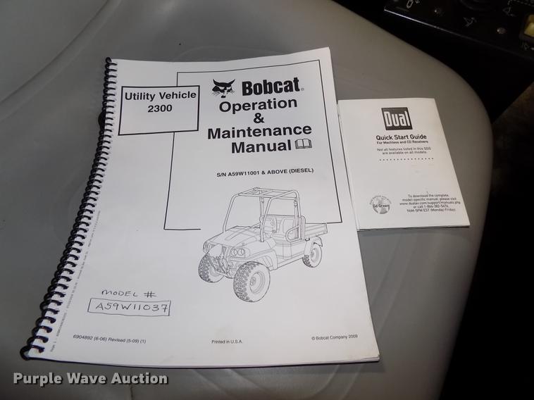 image for item DZ9609 2006 Bobcat 2300 utility vehicle