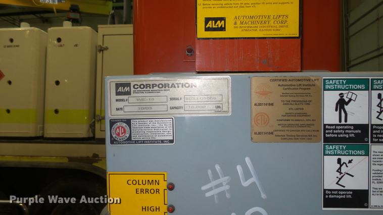 image for item EH9121 ALM WE-18 automotive lift system