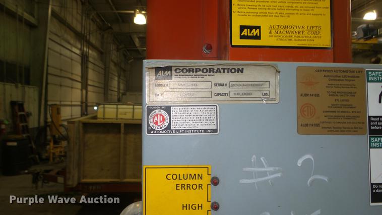 image for item EH9121 ALM WE-18 automotive lift system