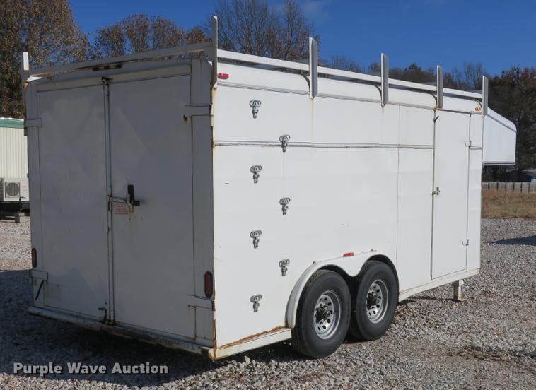 image for item EO9431 2014 Calico enclosed cargo trailer